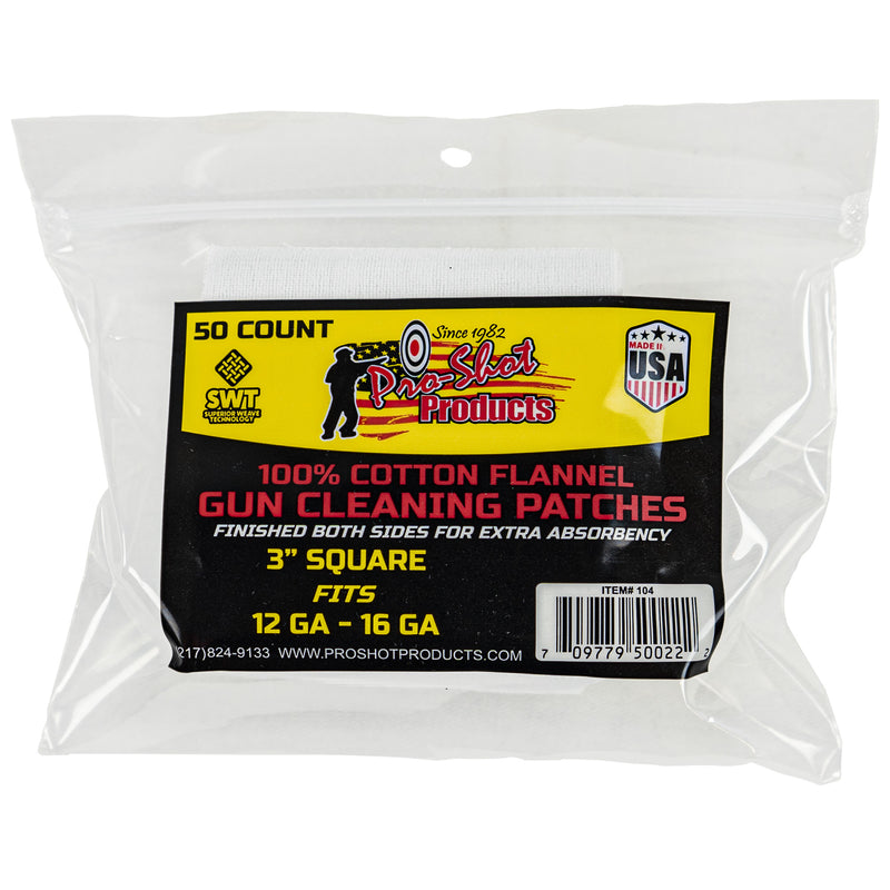 Pro-Shot Patches 12-16 Gauge, 50 Count