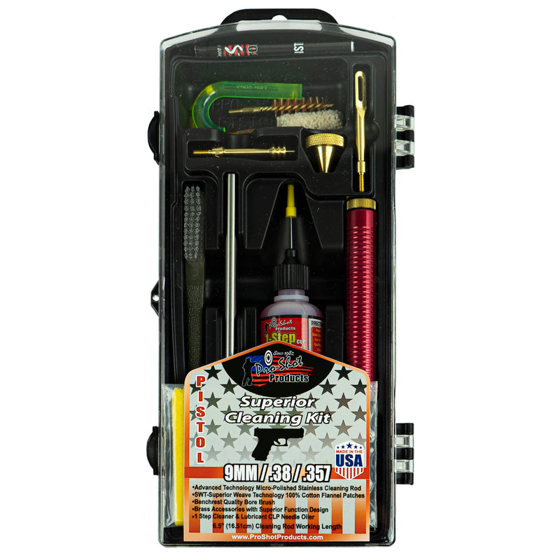 Pro-Shot Pistol Cleaning Kit .38/.357/9mm