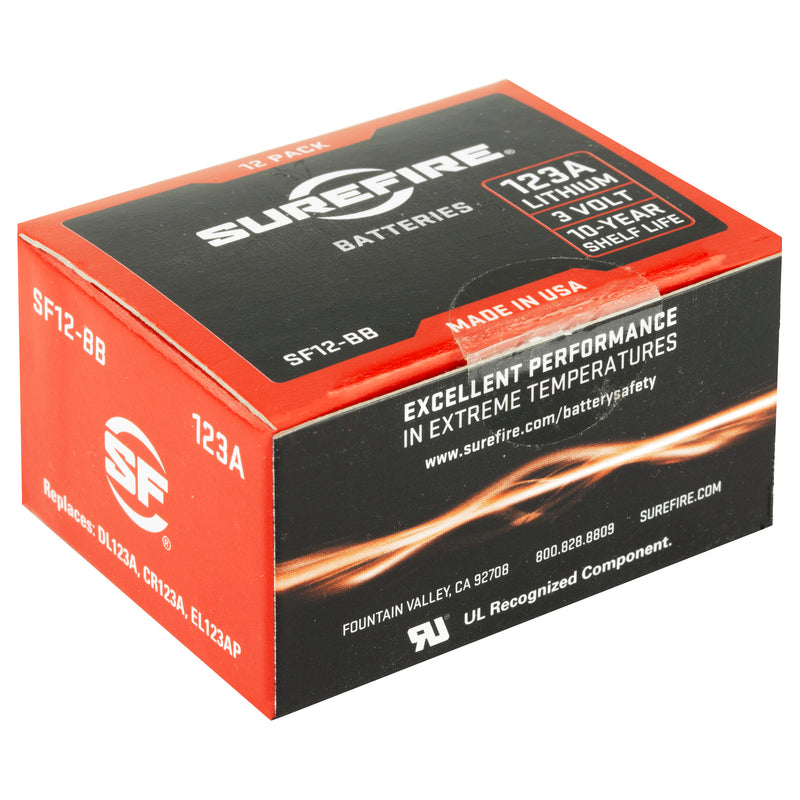 SureFire SF123A Lithium Batteries, 12-Pack